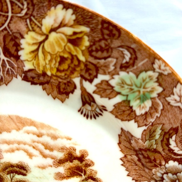 2pc Nasco Mountain Woodland Dinner Plate 10”. A2424. Made in Japan - Picture 5 of 9